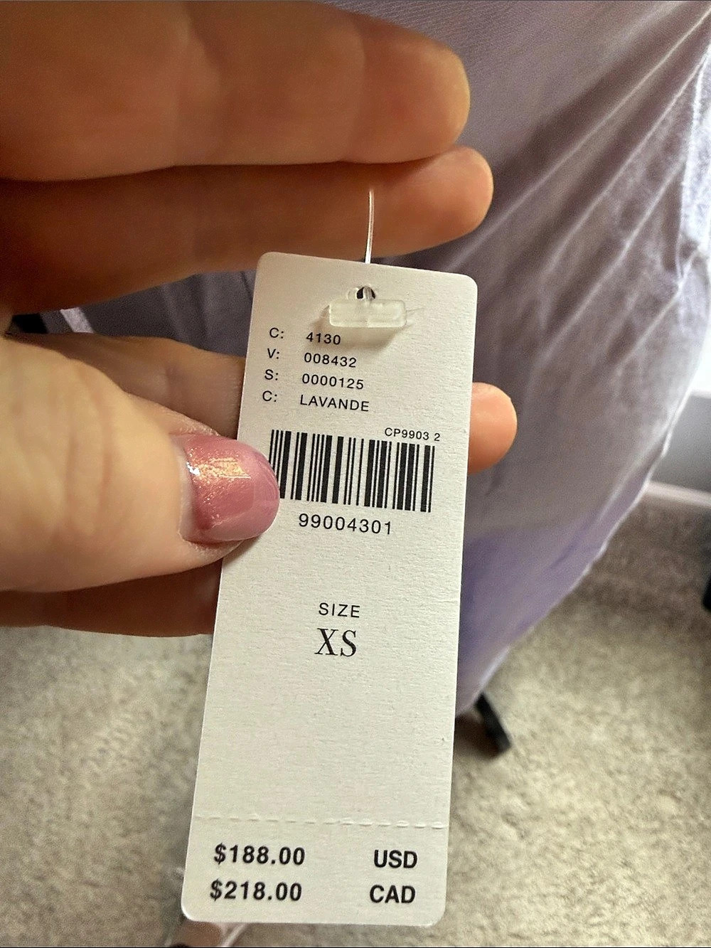 Anthropologie Strapless Maxi Dress in lavender Size XS NWT - Tilda - Picture 3 of 14